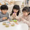 Colorful Kneading Fun toy set, yellow steamer packaging, rainbow dumplings, stress-relieving toys, candy color series details Picture